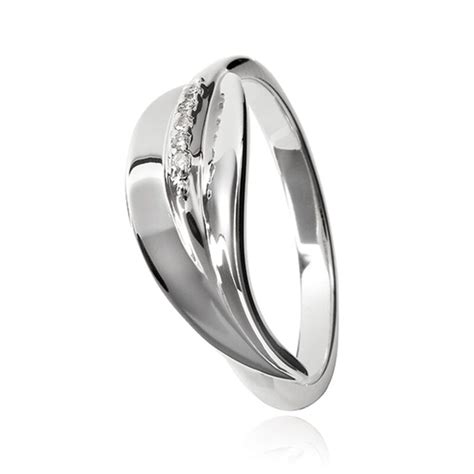 Hot Diamonds Ring Met 5 Diamantjes In De Sale Zilver Nl