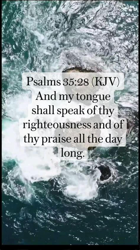 Psalms 35 28 KJV And My Tongue Shall Speak Of Thy Righteousness And