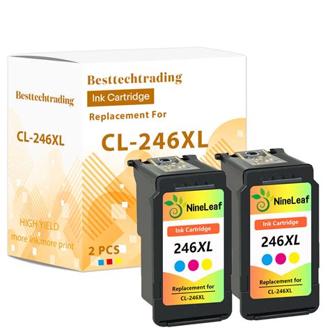 Used 2pk Cl 246xl Refilled Ink Cartridge For Canon Pixma Mg2555 Mg2455 Ip2850 Ubbthreads