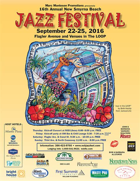 New Smyrna Beach Jazz Fest Is Next Weekend The Volusia Community