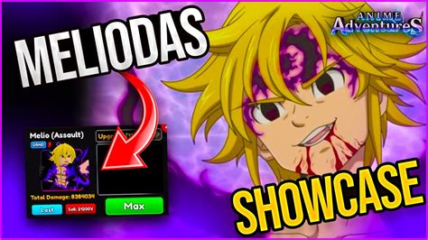 Meliodas Asalto Esta Brutal Showcase Level Anime Adventures