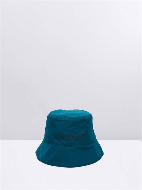 Embroidered Logo Bucket Hat In Blue Off White™ Official Gb