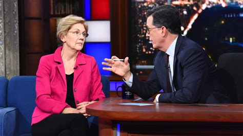 Stephen Colbert Desperately Tries To Get Elizabeth Warren To Bad Mouth