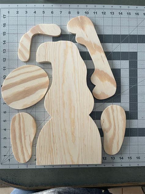 Diy Kissmoose Shelf Sitter Hanger Unfinished Wood Craft Kit Etsy