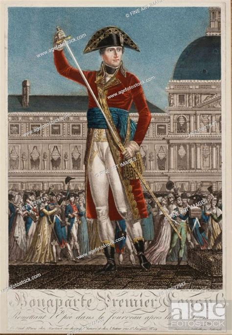 Napoleon Bonaparte As First Consul Artist Chataignier Alexis