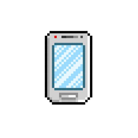 white smartphone in pixel art style 21564526 Vector Art at Vecteezy