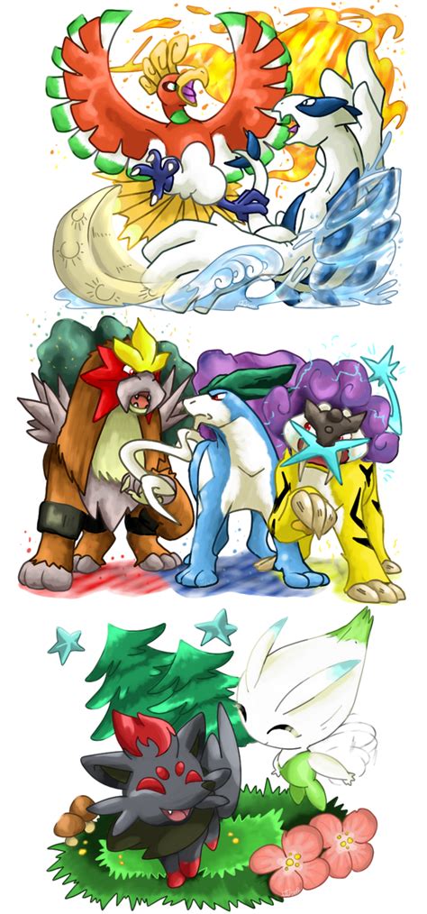 :PKMN: Johto Legendaries by Clytemnon on DeviantArt