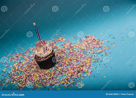 Party Cupcake Stock Photo Image Of Bakery Cream Chocolate 66610690