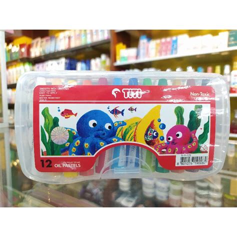 Jual CRAYON TITI ISI 12 WARNA TITI 12 WARNA OIL PASTEL Shopee Indonesia