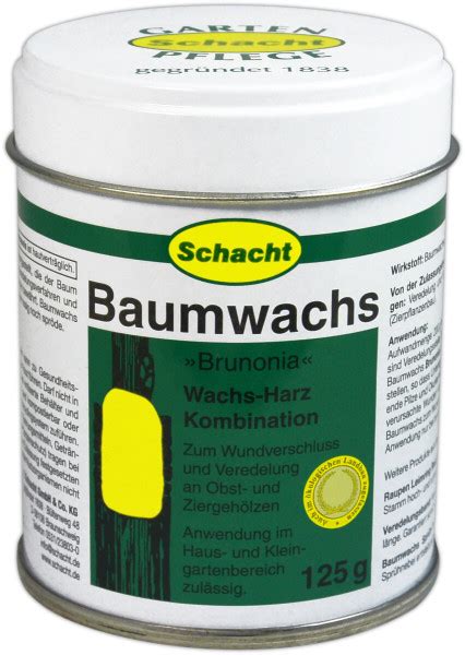 Schacht Baumwachs Brunonia G Der Klassiker F R Veredelung Und