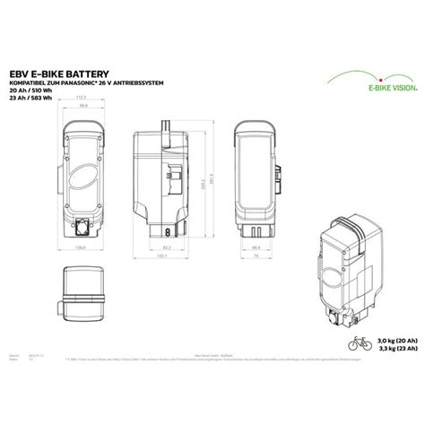 E Bike Vision Accu Panasonic Accu Eltener Fahrradprofi