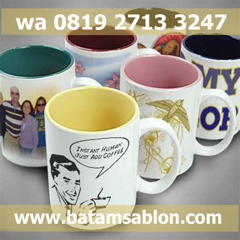 Cetak Mug Batampercetakan Mug Batam Wa 081927133247 Mug Custom Batam