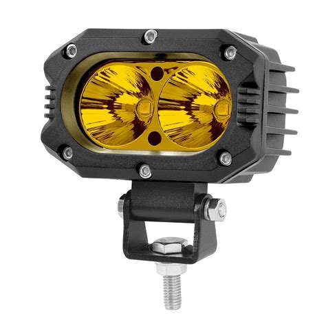 Led Motorcycle Spotlights Auxiliary Driving Headlight White Yellow Fog