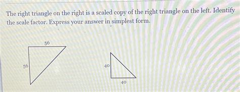 The Right Triangle On The Right Is A Scaled Copy O Cameramath