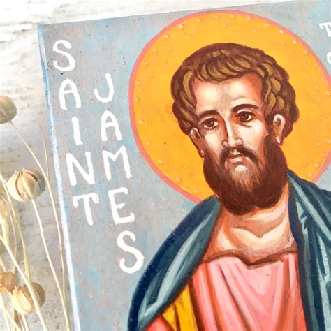 Easter T Icon Saint Apostle James The Greater Orthodox Etsy