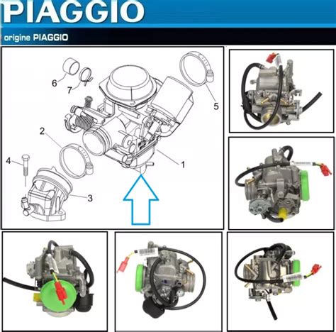 8739105 CARBU Carburateur Complet D Origine Piaggio Vespa GTS 125