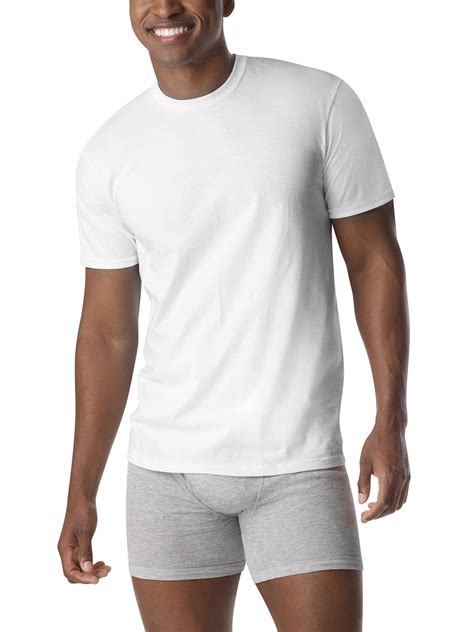 Mens Comfortsoft White Crew Neck T Shirt 6 3 Free Bonus Pack