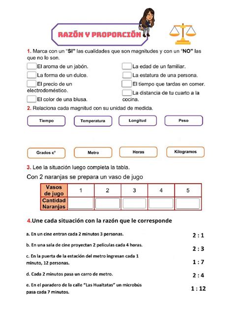 Descargar Razones Y Proporciones Matematica Quinto De Primaria Artofit