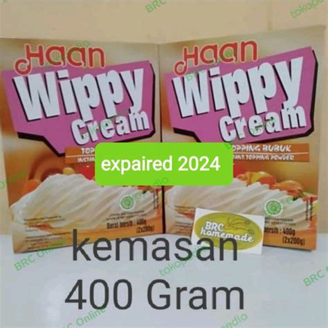 Jual Haan Wippy Whippy Whipped Cream Topping Bubuk Instan Powder 400