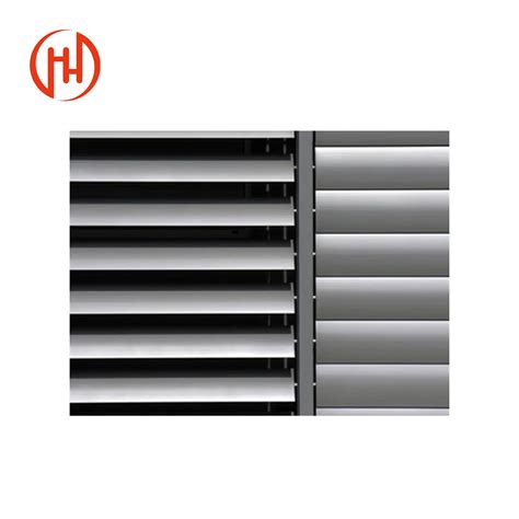 Square Aluminum Automatic Gravity Shutter Louver Standard Static Roof