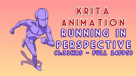 Krita Cycle Animation Running In Perspective 24fps Youtube