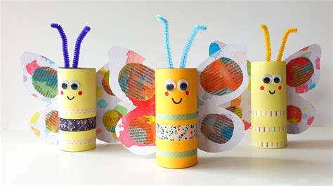 Toilet Paper Roll Butterfly Diy Thought