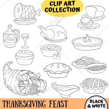 Thanksgiving Clipart Black And White