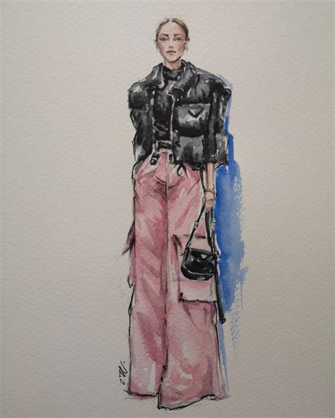 Artist On Instagram Pernilleteisbaek Cphfw Watercoloril