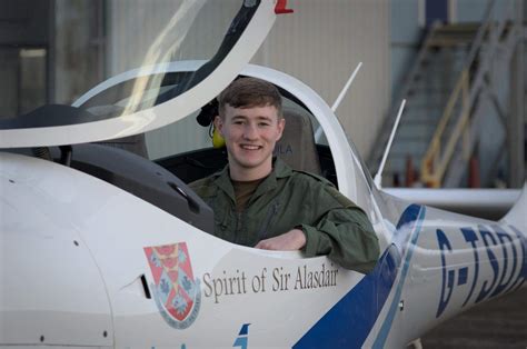 Air Cadet Learns To Fly Plane Lowland Reserve Forces And Cadets Association