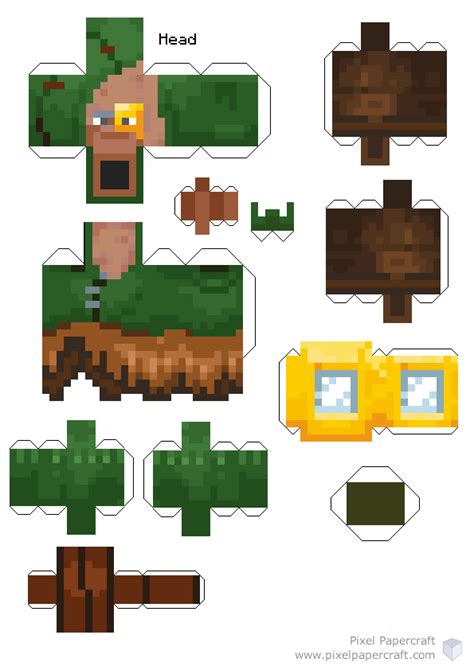 Pixel Papercraft Minecraft Papercraft Texturas Y Accesorios Alterno By Nig O Printable