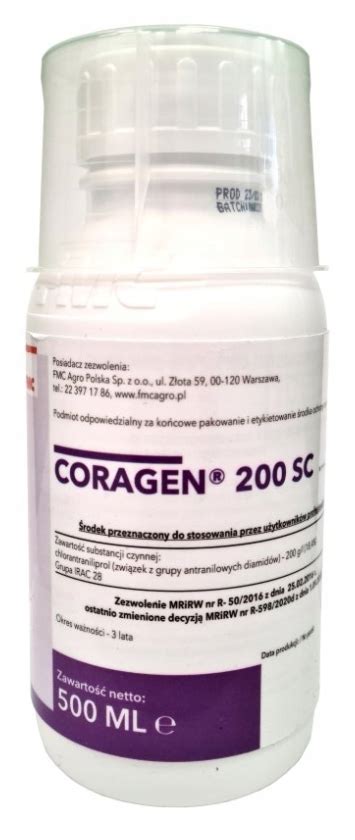 Coragen 200SC 0 5L FMC owadobójczy stonka ziemniak 159973 Cena