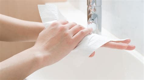 Drying Hands With Towel