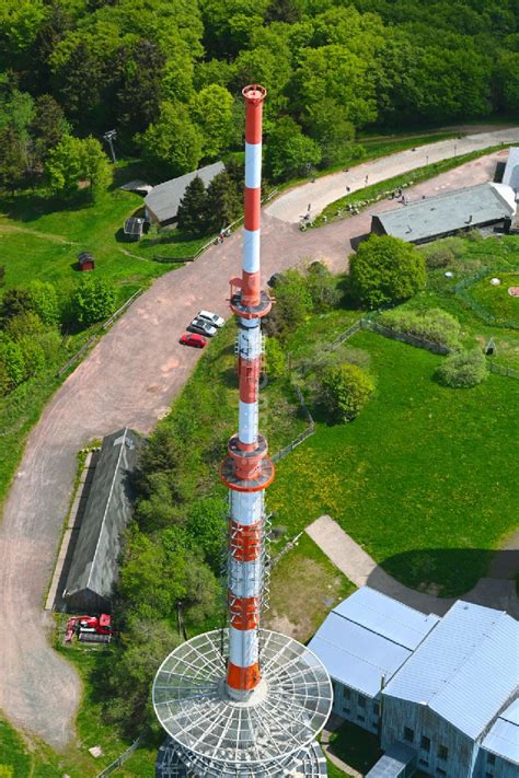 Brotterode Aus Der Vogelperspektive Funkturm Und Sendeanlage Auf Der