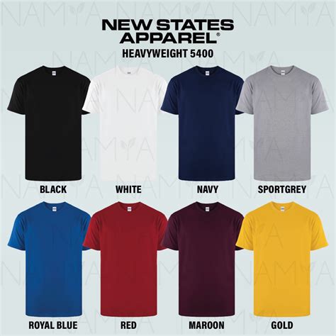 Jual Kaos Polos New States Apparel Nsa Heavyweight Cotton Combed