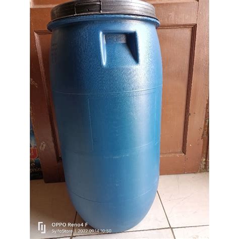 Jual Tong Sampah Drum Biru Ukuran Liter Shopee Indonesia