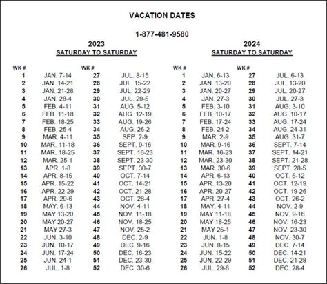 Timeshare Calendar Weeks September And October Calendar