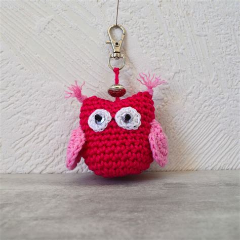 La Chouette Bricole Crochet Motifs Porte Clef Chouette Au Crochet