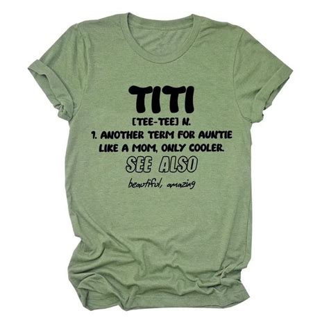 Tsun Funny Aunt Gift Shirt Titi Definition Shirt Auntie Shirt Women