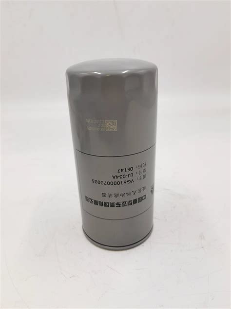 Original Sinotruk HOWO Manufacturer Uj 034A Oil Filter Vg61000070005