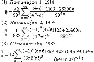 Ramanujan's formula for Pi