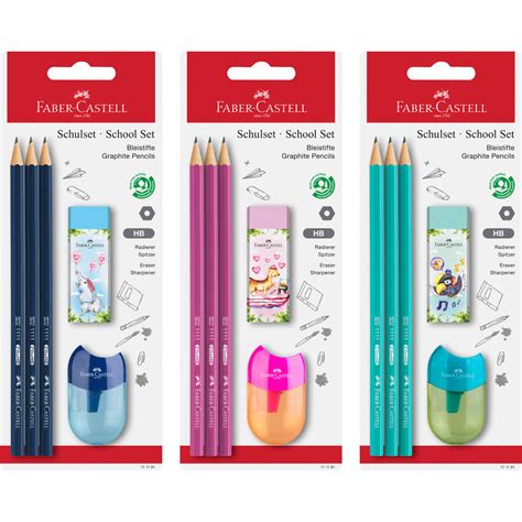 Faber Castell Zestaw Szkolny O Wek Szt Temper Wka Gumka Mix