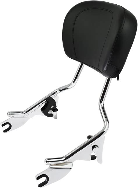 HDBUBALUS Motorcycle Detachable Sissy Bar Backrest Fit For Harley