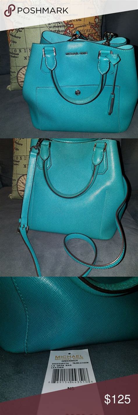 Michael Kors Greenwich Teal Purse Teal Purse Purses Michael Kors Bag