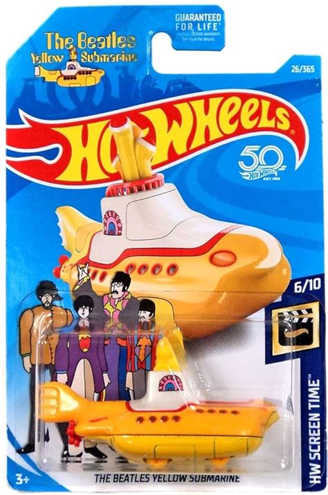 Amazon Hot Wheels Th Anniversary HW Screen Time The Beatles Yellow Submarine