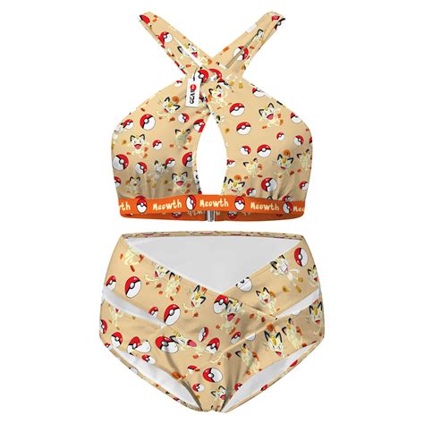 Meowth Crisscross Bikini GearOtaku