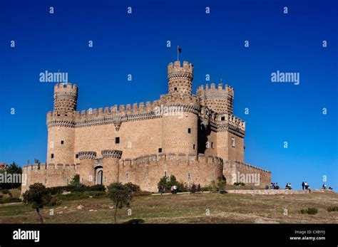 Castles Of Manzanares La Real Madrid Spain Stock Photo Alamy