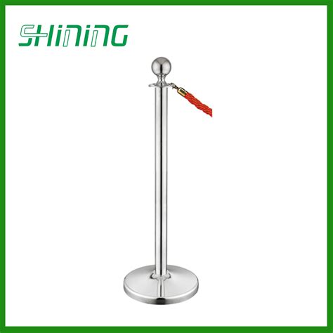 51 Tube Queue Stanchion With Stainless Steel Crowd Control Barrier LG