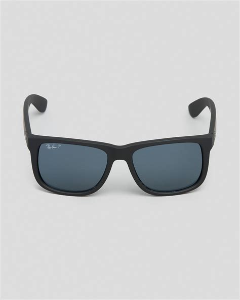 Ray Ban Justin Rb4165 Polar Sunglasses In Black Dark Blue Free Shipping And Easy Returns City