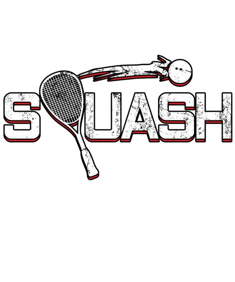 Squash Ball Sport Racket Game Player Racquet Gift T-shirt
