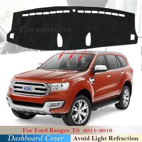 Cubierta Del Salpicadero Para Ford Ranger 2011 2019 T6 Accesorios De